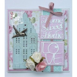 (6002/0527)Cutting & Embossing stencil Love en Home