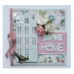 (6002/0527)Cutting & Embossing stencil Love en Home