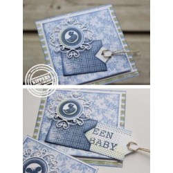 (6002/0517)Cutting & Embossing stencil Mery's curly rond