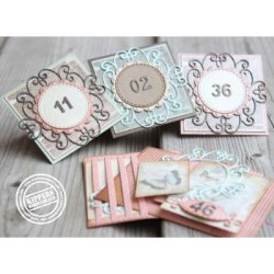 (6002/0517)Cutting & Embossing stencil Mery's curly rond