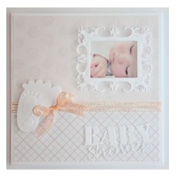 (6002/0499)Cutting & Embossing stencil Baby Shower