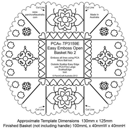 (PCA-TP3159E)EMBOSSING Easy Emboss Open Basket No 2 (With Handle