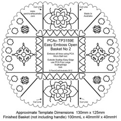 (PCA-TP3159E)EMBOSSING Easy Emboss Open Basket No 2 (With Handle