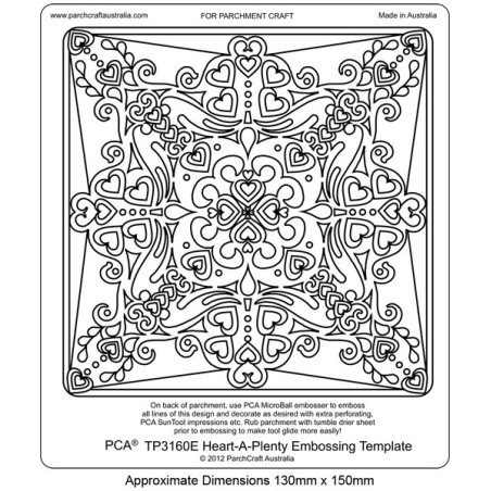 (TP3160E)EMBOSSING Easy Emboss Hearts-A-Plenty