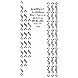 (TP3401E)EasyEmboss Mixed Diamond Borders 9