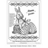 (TP3164E)EMBOSSING Easy Emboss Easter Bunny Card