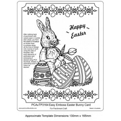 (TP3164E)EMBOSSING Easy Emboss Easter Bunny Card