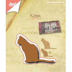 (6002/0522)Cutting & Embossing stencil Kitten