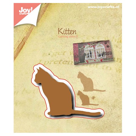 (6002/0522)Cutting & Embossing stencil Kitten