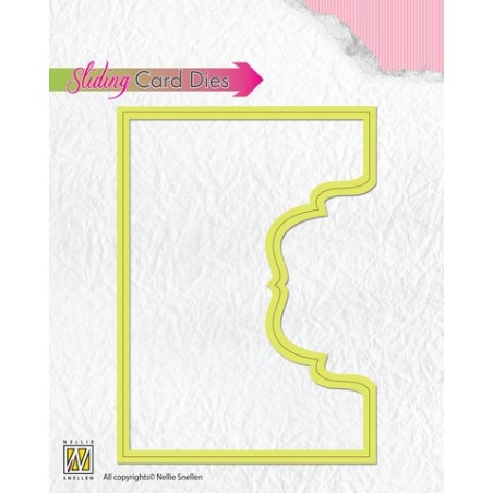 (SCD002)Nellies Choice Sliding card Die - Top part ornamental 2