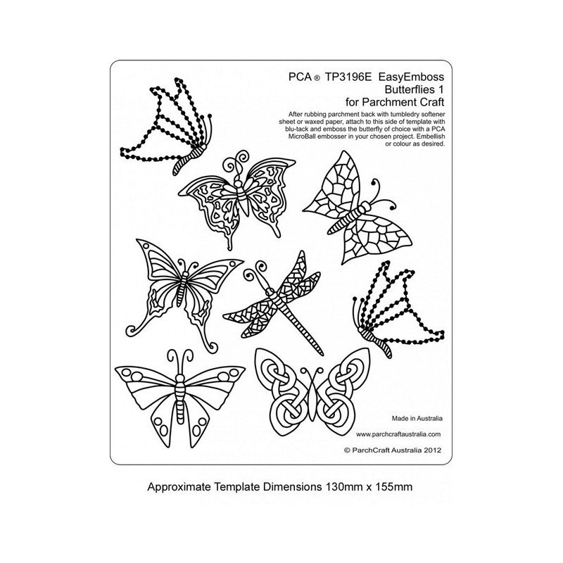 (TP3196E)EMBOSSING Easy Emboss Butterflies 1