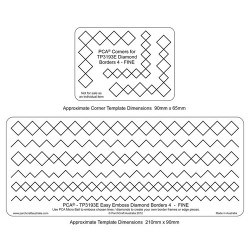 (TP3193E)EMBOSSING Easy Emboss Diamond Borders 4 - FINE