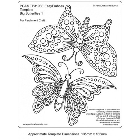 (TP3198E)EMBOSSING Easy Emboss Big Butterflies 1