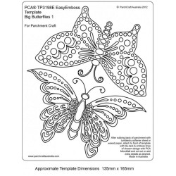 (TP3198E)EMBOSSING Easy Emboss Big Butterflies 1