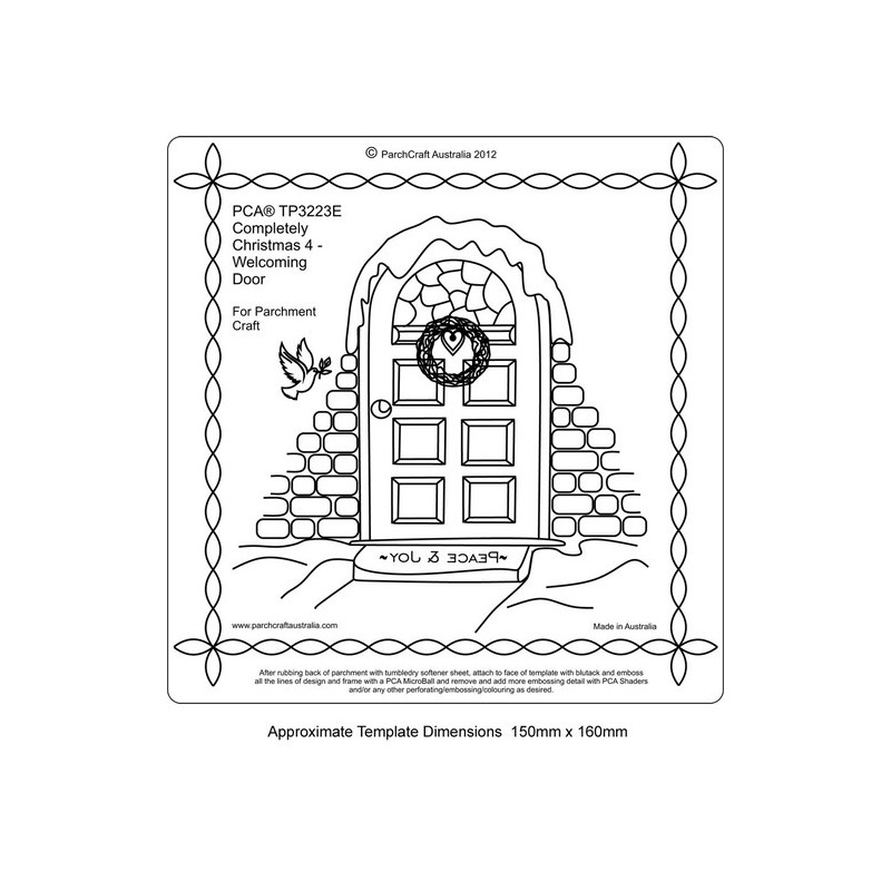 (TP3223E)Completely Christmas 4 Welcoming Door