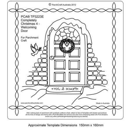 (TP3223E)Completely Christmas 4 Welcoming Door