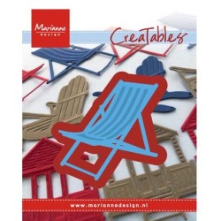 (LR0423)Creatables stencil Deck chair