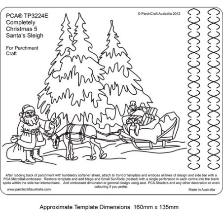 (TP3224E)Completely Christmas 5 Santa's Sleigh