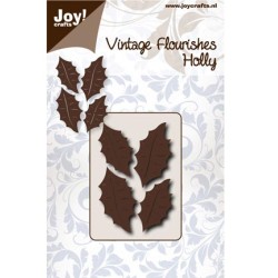 (6003/0050)stencil Vintage Flourishes Holly