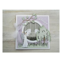 (LR0429)Creatables stencil Weeping Willow