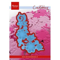 (LR0428)Creatables stencil Flower corner