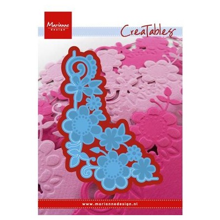 (LR0428)Creatables stencil Flower corner