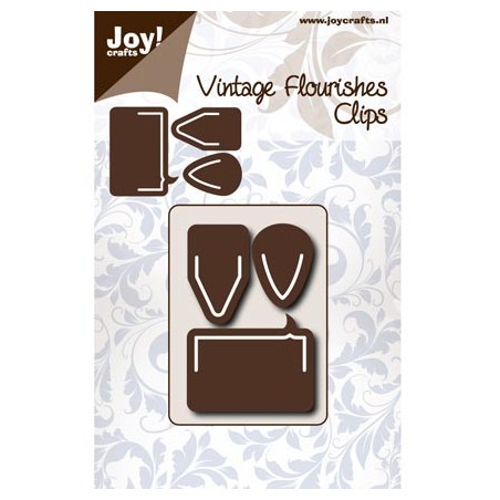 (6003/0071)Pochoir Vintage Flourishes clips