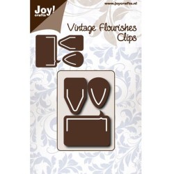 (6003/0071)Pochoir Vintage Flourishes clips