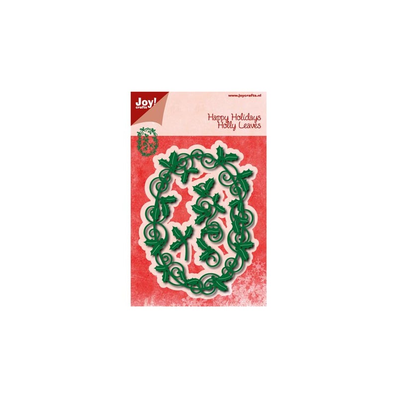 (6002/0576)Cutting & Embossing stencil Holly Leaves