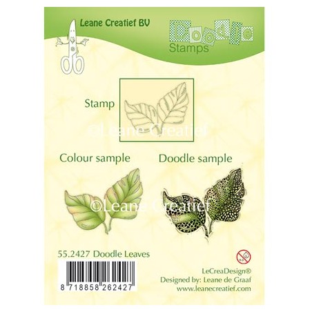 (55.2427)Doodle clear stamp Leaves