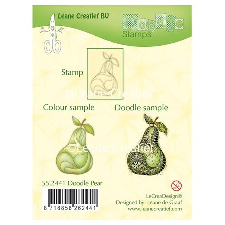 (55.2441)Doodle clear stamp Pear