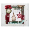 (CR1381)Craftables stencil Tiny's ornaments church & owl