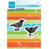 (CR1380)Craftables stencil Tiny's ornaments birds