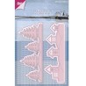 (6002/0587)Cutting & Embossing stencil Mery's Christmas trees an