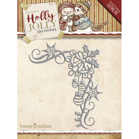 (YCD10072)Die - Yvonne Creations - Holly Jolly - Christmas Decor