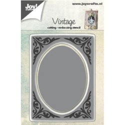 (6002/0593)Cutting & Embossing stencil oval