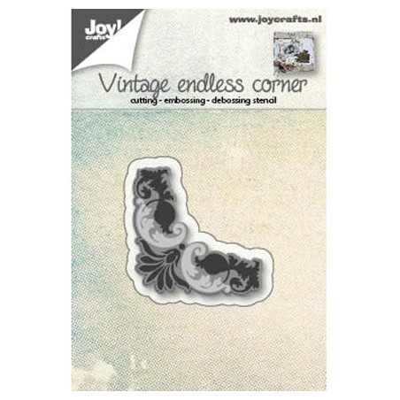 (6002/0561)Cutting & Embossing stencil vintage endless corner