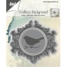 (6002/0573)Cutting & Embossing stencil Background with bird