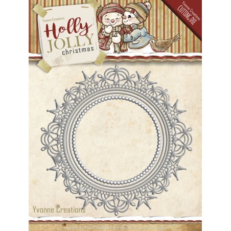 (YCD10067)Die - Yvonne Creations - Holly Jolly - Nesting Frame