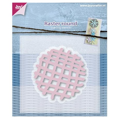 (6002/0598)Cutting & Embossing stencil Mery's raster rond