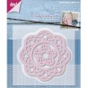 (6002/0595)Cutting & Embossing stencil Mery's flower round