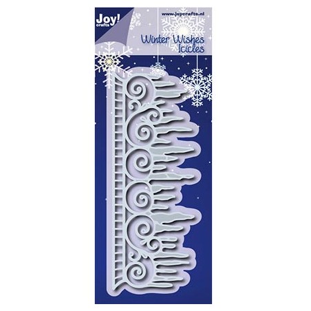 (6002/0635)Cutting & Embossing stencil Winter Wishes Icicles