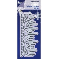 (6002/0635)Cutting & Embossing stencil Winter Wishes Icicles