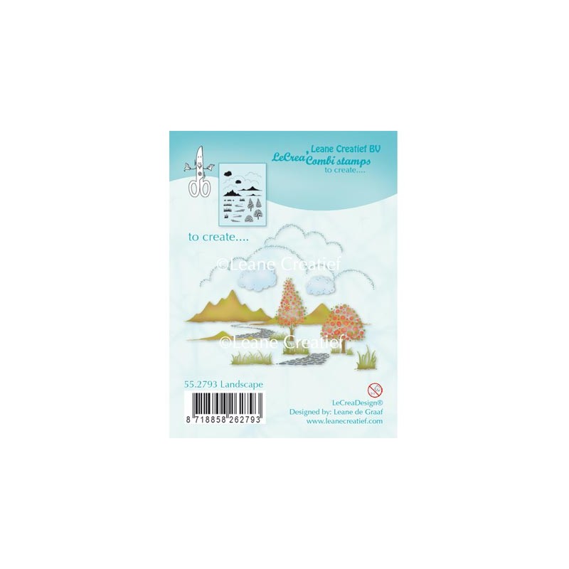 (55.2793)Clear stamp Autumn Landscape castle