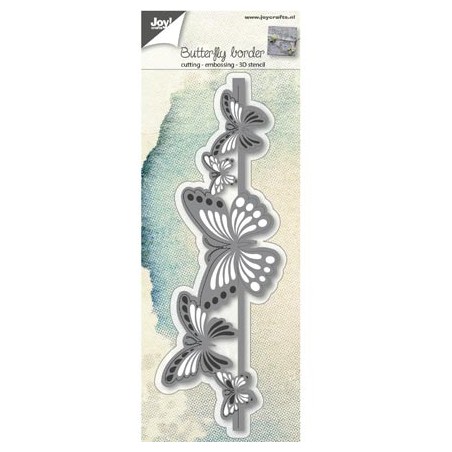 (6002/0689)Cutting & Embossing stencil Butterfly border