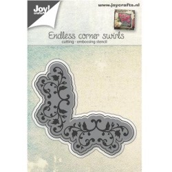 (6002/0651)Cutting & Embossing stencil Endless corner swirls