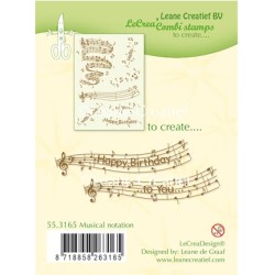 (55.3165)Clear stamp Musical notation