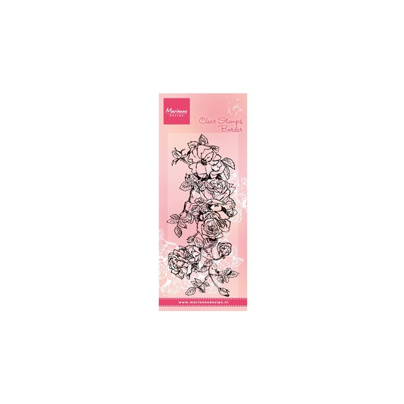 (TC0847)Clear stamp Tiny's border: roses