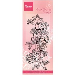 (TC0847)Clear stamp Tiny's border: roses