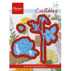 (LR0451)Creatables stencil Tiny's Rose